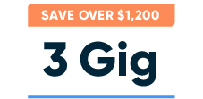 Save $1200 on 3 Gig