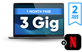 3 Gig, 1 month free for 2 years