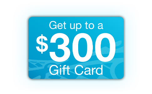 Earn a gift card up to $300 when you bundle